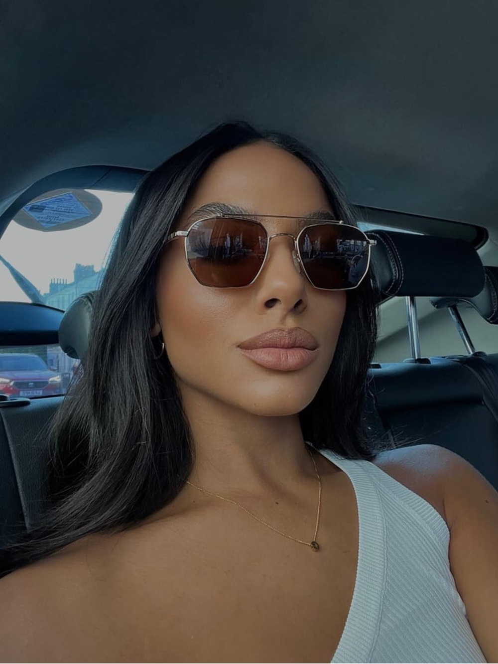 LIKE NEW VEHLA SUNGLASSES BOWIE - GOLD/CHOC